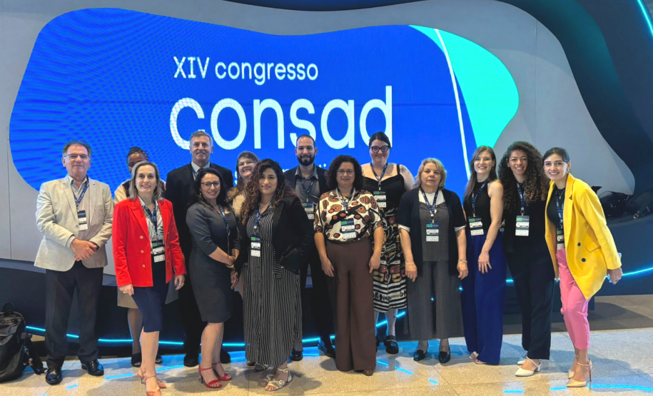 Servidores da SEAP e secretário Luizão Goulart no CONSAD 2025