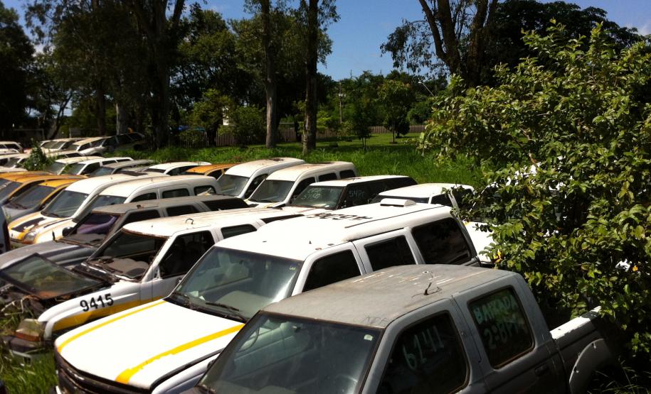 Venda de sucatas e veículos inservíveis pela Secretaria da Administração e da Previdência trazem recursos para o Estado e ajudam a esvaziar pátios