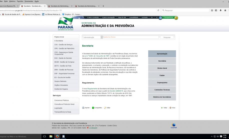 Site da Secretaria da Administração e da Previdência tem novidades A navegação foi simplificada para que o acesso às informações ocorra de forma mais rápida e o conteúdo seja mais completo e de fácil entendimento