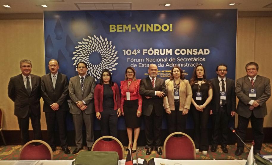 Abertura do 104º CONSAD - Fórum Nacional de Secretários de Estado da Administração, com palestra do secretário de Estado da Fazenda, Mauro Ricardo Costa, com a coordenação dos trabalhos do secretário de Estado da Administração do Paraná, Fernando Ghignone. Curitiba, 14/09/2017.